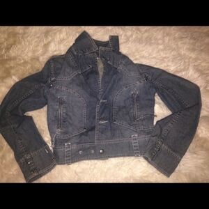 MNG size XS womens  denim jacket 100% Cotton